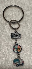 Traveler Charms Enamel Keychain New Handmade