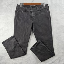 Levi's Slim Leg Slight Curve Classic Rise Black Denim Jeans Womens Size 31x30