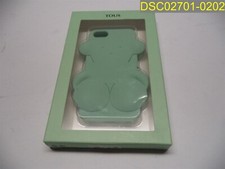 Funda protectora para teléfono celular TOUS Apple I Phone 5 de goma 49-597-030-0 verde