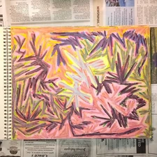 Drawing 11X14" Oil Pastel on Paper