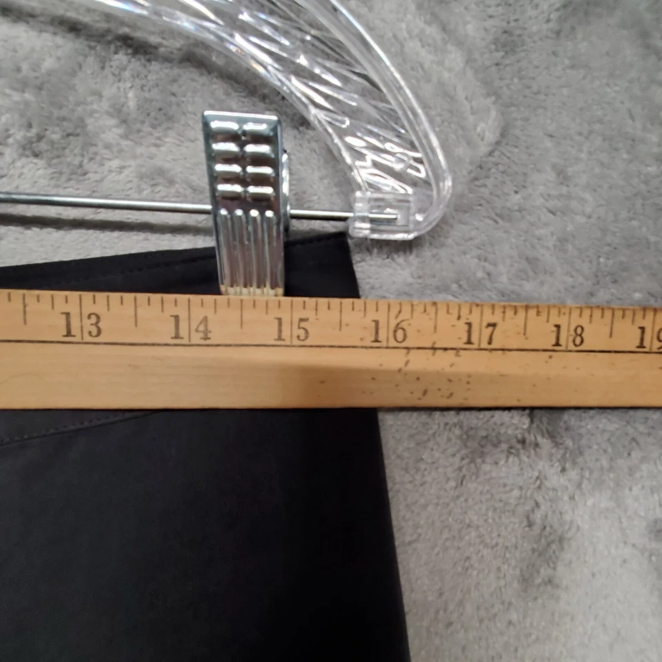 Tommy Bahama Pantalones Mujer 6 Negro Seda Pierna Recta Pantalones Ligeros Foto 3 de 4