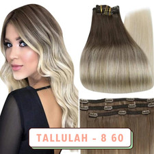 Luv Your Lox - 3 Piece Clip-In 100 Human Hair Extensions Customizable Thickness