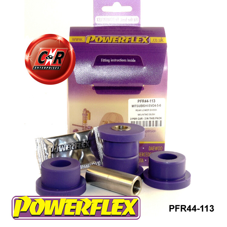 Powerflex RR Lwr Pista Braccio di Controllo IN Spazzole per Mitsubishi Evo 4-6