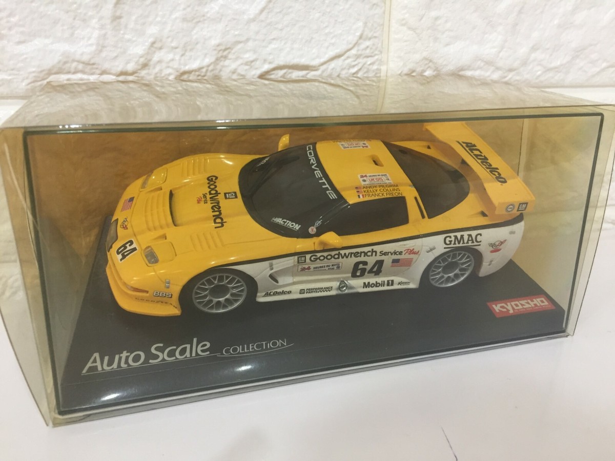 自動車 KYOSHO CHEVROLET CORVETTE C5-R 2000 Kyosho 1/64 USA Chevrolet Corvette C5-R Diecast Minicar Car