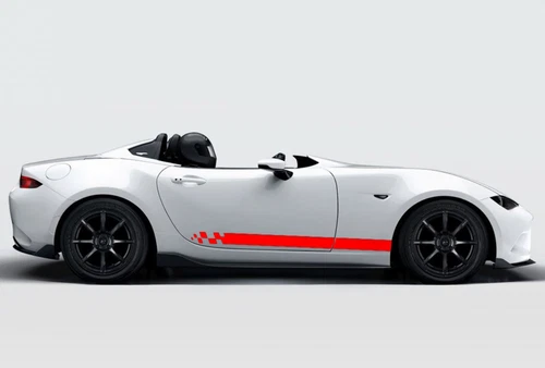 Graphic Vinyl Side Door Car Sticker Decals For Mazda MX-5 Bonnet Racing Stripe - Bild 4 von 7