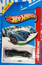 Hot Wheels 2013 Thrill Racers #112 CUL8R Mtflk Dark Green w/ TRAP5s