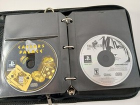 Vintage Playstation PS1 Game & Memory Card Storage Case FULL OF 27 VIDEO GAMES