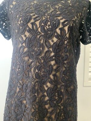 Ann Taylor Loft Black Lace dress sz 4 Holiday Party Dress | eBay