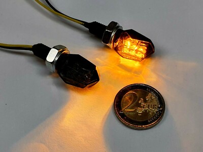 Mini Frecce LED Tinte In Nero Per Moto E Quad - Foto 4