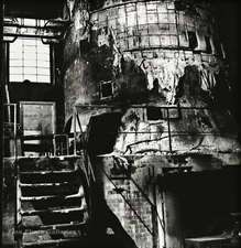 1984 HELMUT NEWTON Old Factory Italy Architecture Industrial Photo Art 12X16