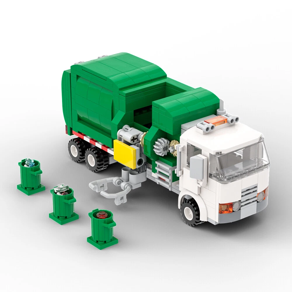 Lavet til at huske Kristus Garderobe Building Toys Automatic Garbage Truck Sanitation Vehicle Model 379 Pieces |  eBay