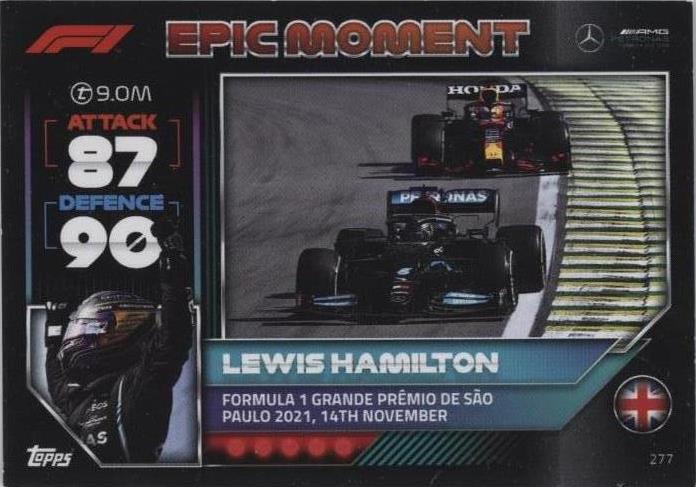 2022 Topps F1 Turbo Attax - Lewis Hamilton #277 - 1 of 1