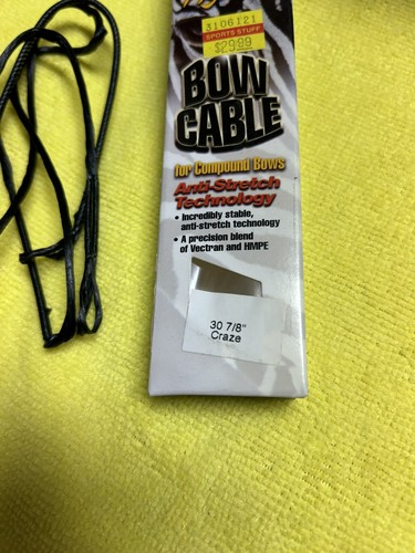 Zebra Hybrid Bow Cables by Mathews For Compound Bows Anti Stretch 30 7/8 Craze - Picture 2 of 3