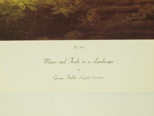 GEORGE STUBBS Mares Foals Landscape ~ high quality horse equine collograph 35x23 - Picture 4 of 10