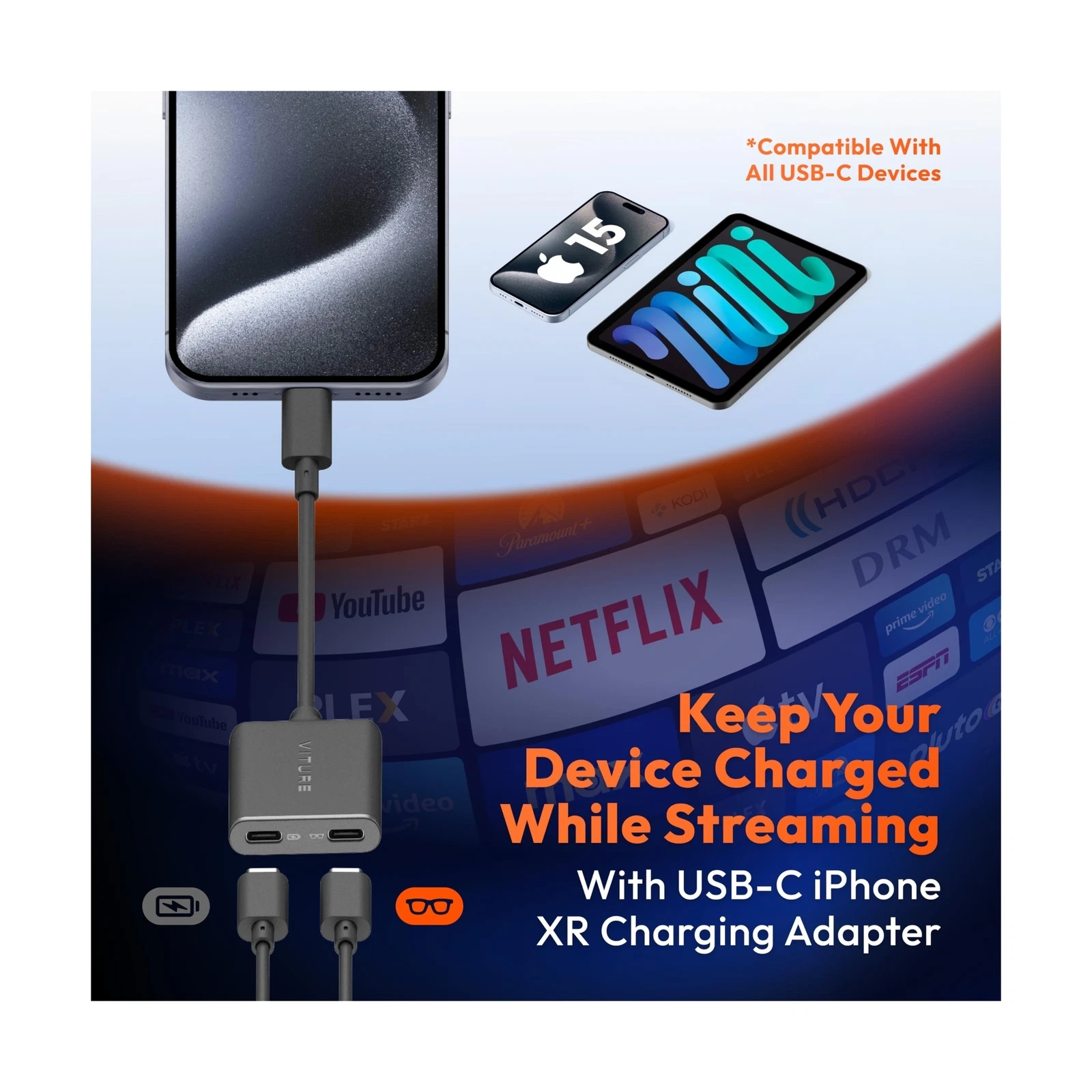 VITURE Pro XR Glasses & USB-C XR Charging Adapter - Thumbnail 3