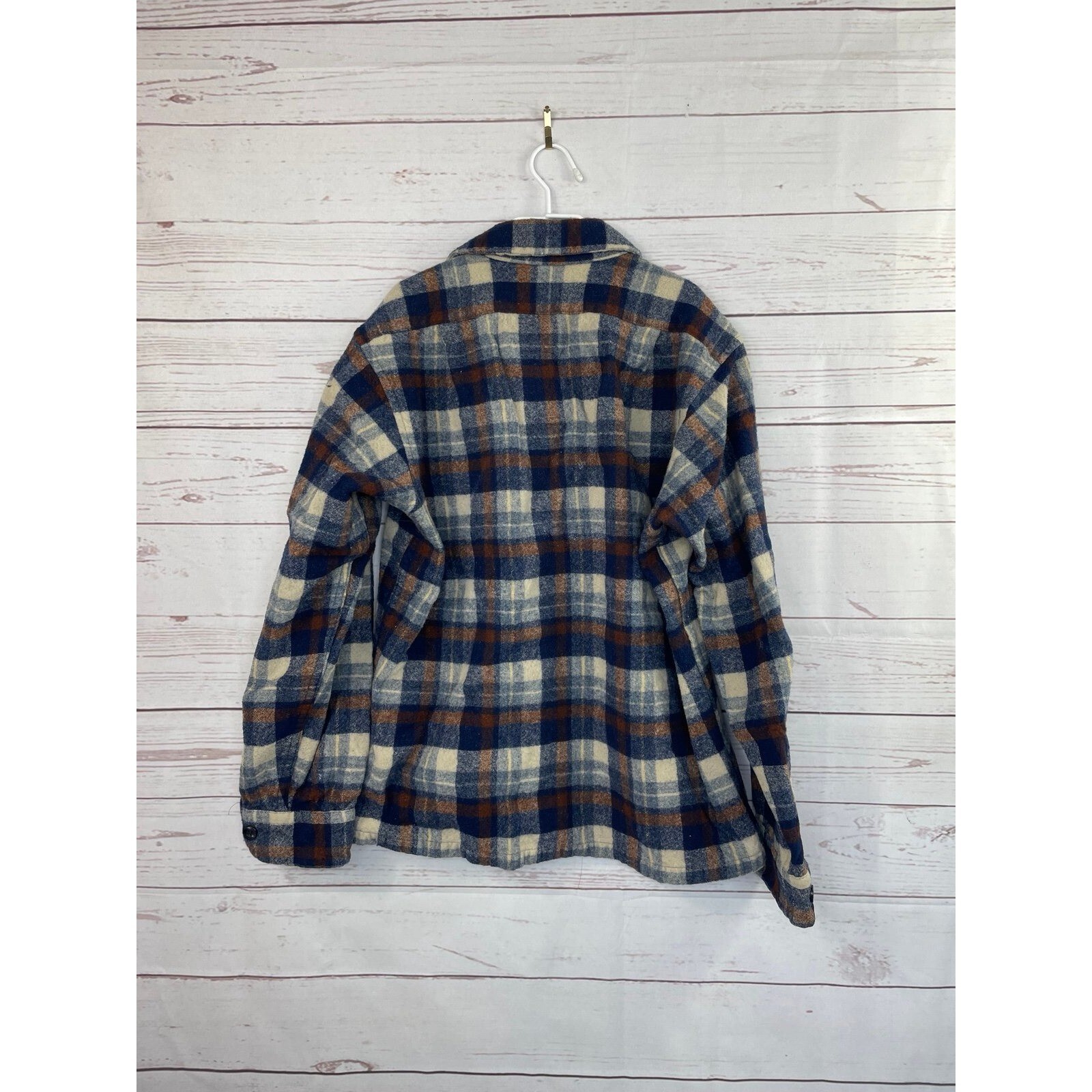 Vintage Pendleton Flannel Wool Button Down Shirt … - image 3