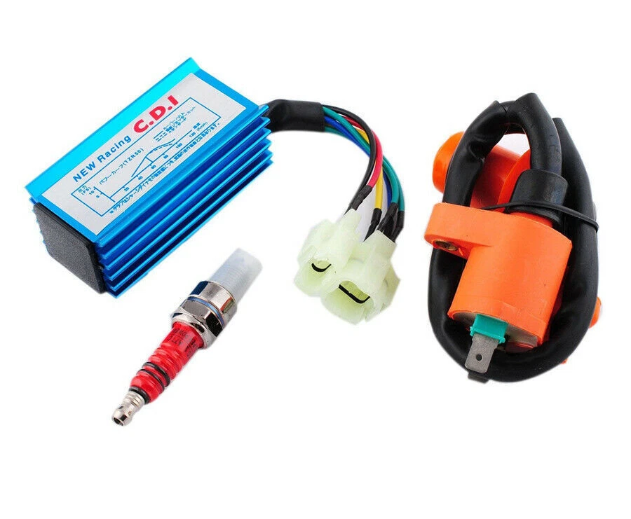 High Performance Racing Ignition Coil+Spark Plug+AC CDI For GY6 50cc 125cc 150cc - Image 3 of 4