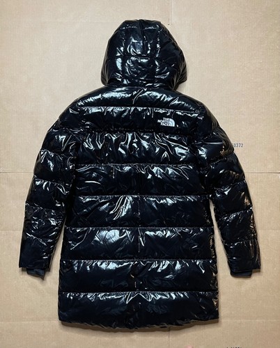 The North Face Puffer Jacket 600 Down Fill Hooded Girls XL 14/16 Black - Picture 5 of 10