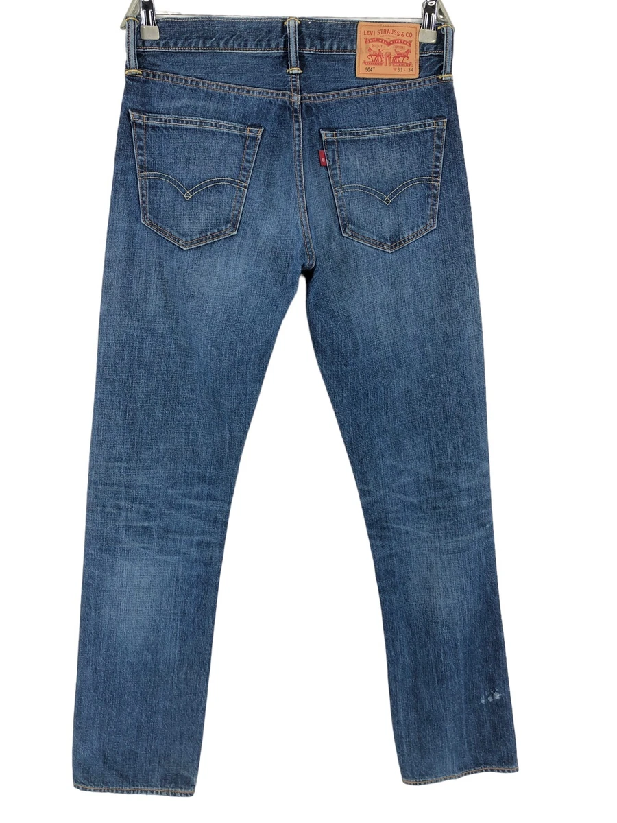 LEVI S STRAUSS CO Jeans 504 Regular Straight Men Size W31 L34 eBay
