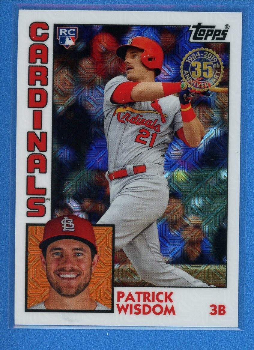 2019 Topps Chrome Mojo 1984 Design T84-34 Patrick Wisdom Rookie RC