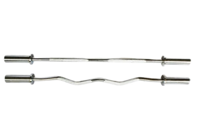 POWERT Olympic Barbell 47" Bar Loading 2 Inch Weight Plates-400 LB Capacity