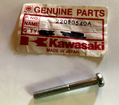 NOS OEM KAWASAKI KX125 KZ1000 Pan Head Screw (5X40) PART NO
