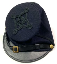 CIVIL WAR US UNION CAPTAIN OFFICER WOOL KEPI FORAGE BUMMER CAP -XLARGE