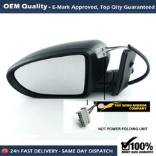 For NISSAN Qashqai Wing Mirror Unit 2006 to 2013 LEFT HAND SIDE ELECTRIC Black