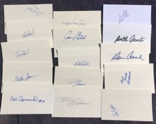 INDEX CARD 3X5 3 X 5 CUT AUTO AUTOGRAPH AUTOGRAPHED SIGNED U YOU PICK PLAYER  
