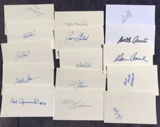INDEX CARD 3X5 3 X 5 CUT AUTO AUTOGRAPH AUTOGRAPHED SIGNED U YOU PICK PLAYER  