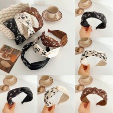 Printing Knotted Women Headband Wide Brim Hair Hoop Headdress Hair Accessories