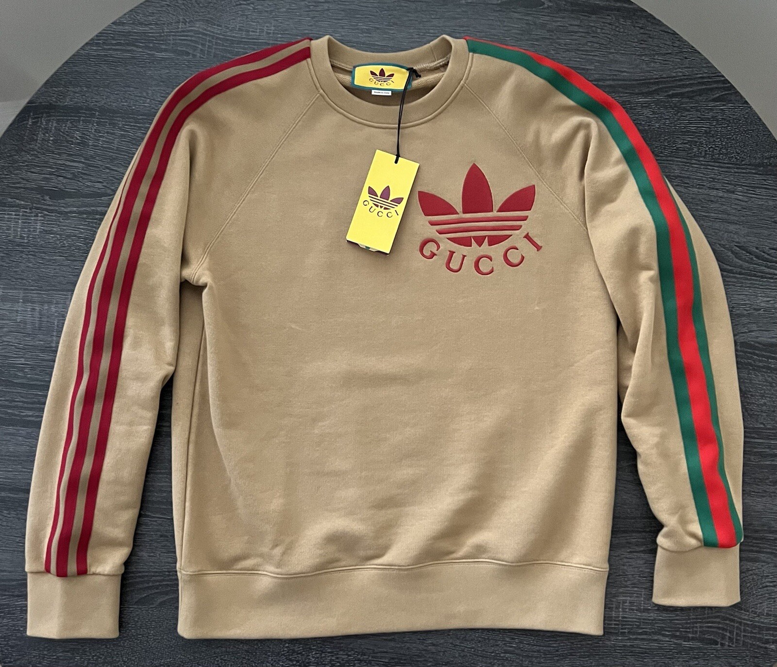 GUCCI X ADIDAS Cotton Jersey Sweatshirt Size S Limited Edition RARE | eBay