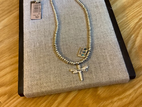 NWT AUTHENTIC Uno de 50 Silver-plate Beaded Necklace "Heal Me" 14”+1” - Picture 4 of 7