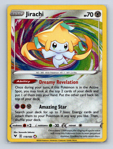 2020 POKEMON CENTER LADY 185/185 - Full Art [Vivid Voltage] - Gem