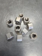 (10) Grade 8 High Hex Nut 3/4-16 Zinc Finish SAE J995 Nuts 13/16" Tall x 1-1/8