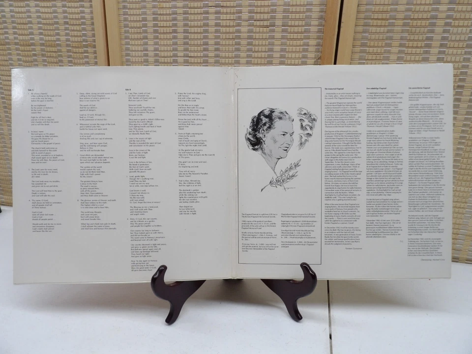 KIRSTEN FLAGSTAD Norwegian Hymns Volume 1 LP 1981 Simax Norway PS-1801 EX/VG+ - Image 3 of 4