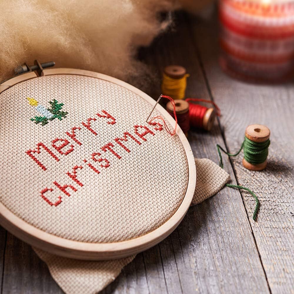12 Pieces 5 Inch Embroidery Hoops, Bamboo Cross Stitch Hoops Ring Bulk Wholesale