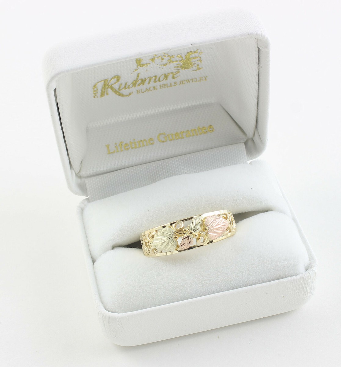 Men's Black Hills Gold Wedding Band by Mt Rushmore Size 12 FAST SHIPPING