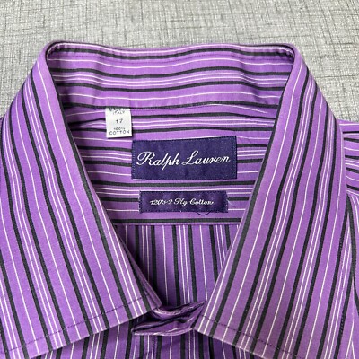 mens purple striped dress shirt Lavender-Stripes Pin Collar shirt | Pin Collar dress shirt