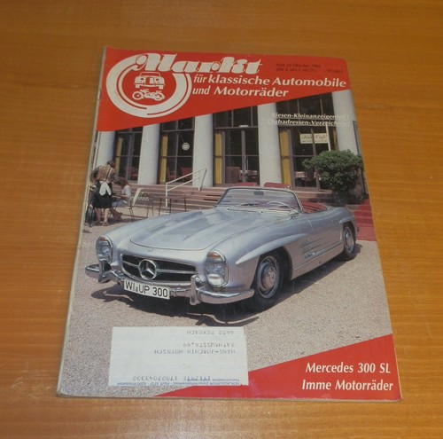 Markt 10/84, Mercedes 300 SL, Imme Motorräder, Volvo Amazon, Triumph Roller, #H