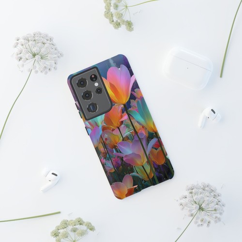 Iridescent Tulip Flowers - Phone Cover Case for iPhone, Galaxy, Pixel - 第 273/281 張圖片