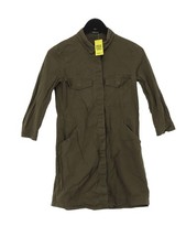 Mango Shirt Midi Dress S in Green