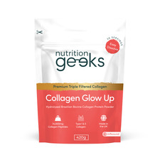 Nutrition Geeks Collagen Glow Up - 420g of Pure Bovine Collagen Peptides Powder
