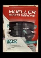 Mueller 255 Lumbar Support Back Brace with Removable Pad - Regular 28"-50"...
