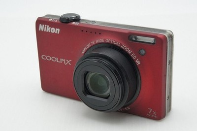 Nikon COOLPIX S6000 rot kompakte Digitalkamera getestet funktionierender Verk...