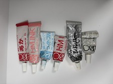 RISO Print Gocco Hi Mesh HM Ink 6 Tubes Red Silver Light Blue Partial Japan