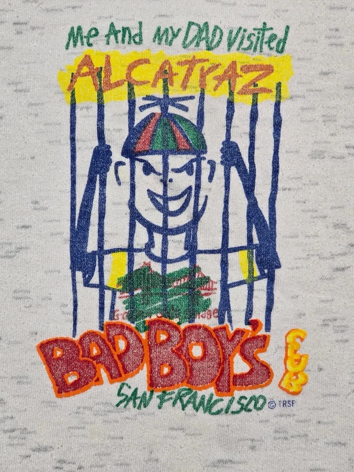 Vtg 90s Bad Boy Club Kids Gray Sweater Size Large Made In USA Made Rare - Image 2 of 4