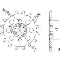 Ritzel P520 - Z16 (DIS.21502)
