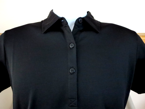 New Women's Travis Mathew Performance Black Polo Shirt W-Starr W101223 Medium - Picture 5 of 5