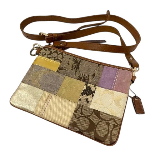 Shoulder Bag Pouch Patchwork Multicolor Allover P… - image 8
